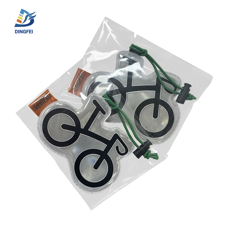 Reflective PVC Bike Keychains - 